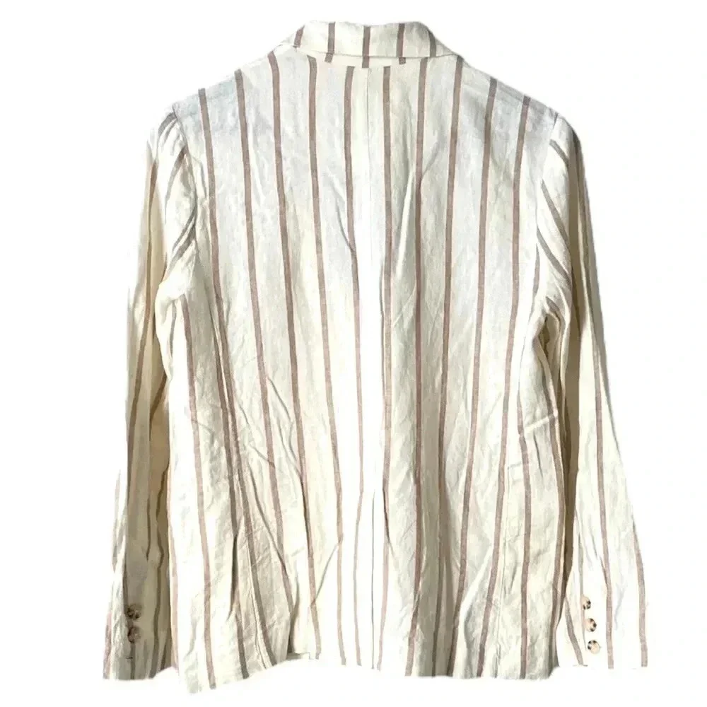 RAILS | Linen Blend Flynn Blazer in Mojave Stripe Size XS - Picture 9 of 11